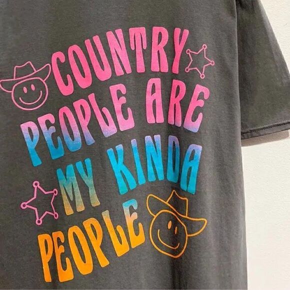 Country People Graphic Boyfriend Tee - Picture 3 of 4